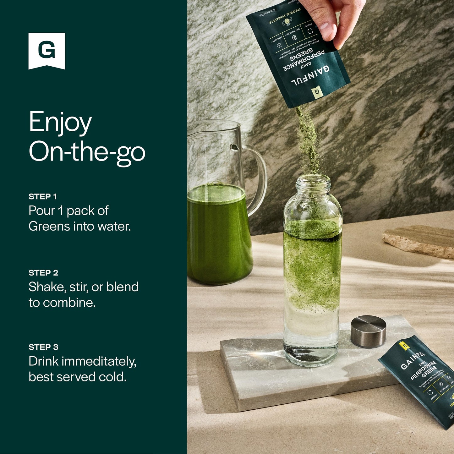 Gainful Daily Performance Greens Powder โ Coconut Pineapple, Gut Health & Energy