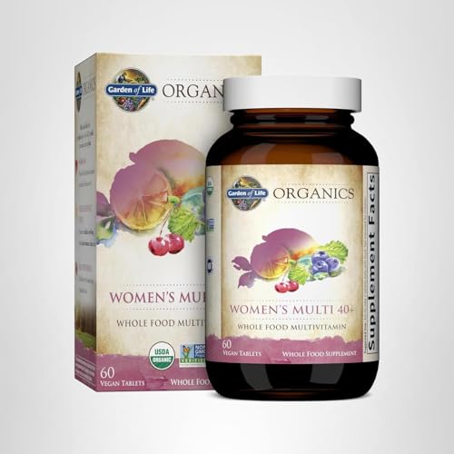 Garden of Life Organics Women 40+ Multivitamin โ 60 Tablets, Vegan & Organic