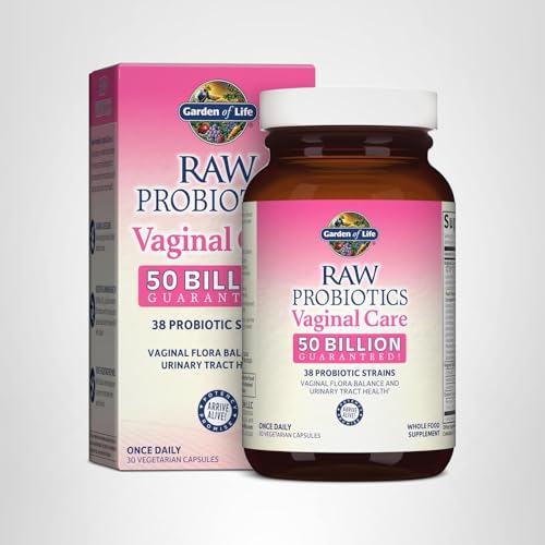 Garden of Life Raw Probiotics: Women's Vaginal Care with Acidophilus โ Yeast Balance, Urinary Tract Health, Gluten Free, 30 Vegetarian Capsules