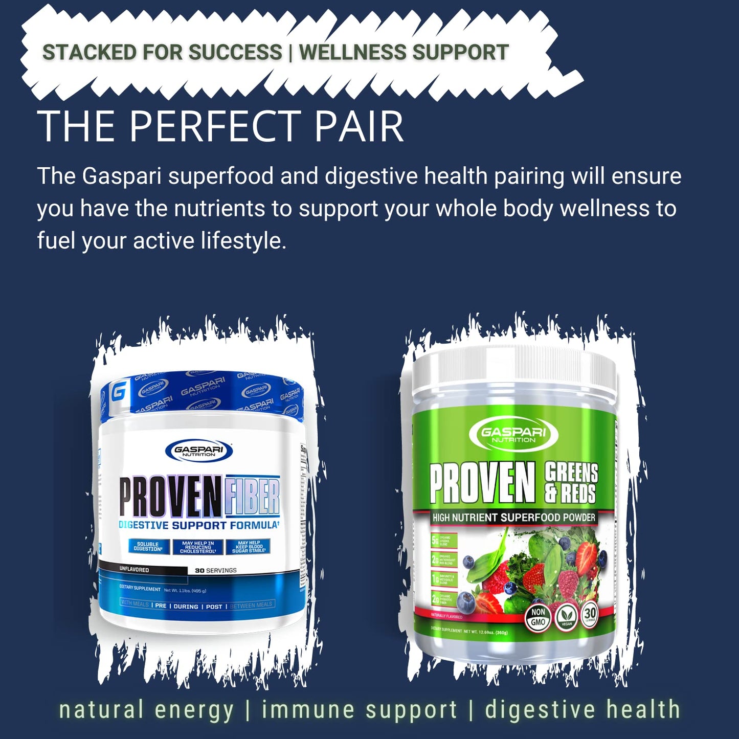 Gaspari Nutrition Greens & Reds Organic Superfood Powder โ Immune Support, Probiotics & Fiber, Vegan & Non-GMO (30 Servings, Natural Fruity)