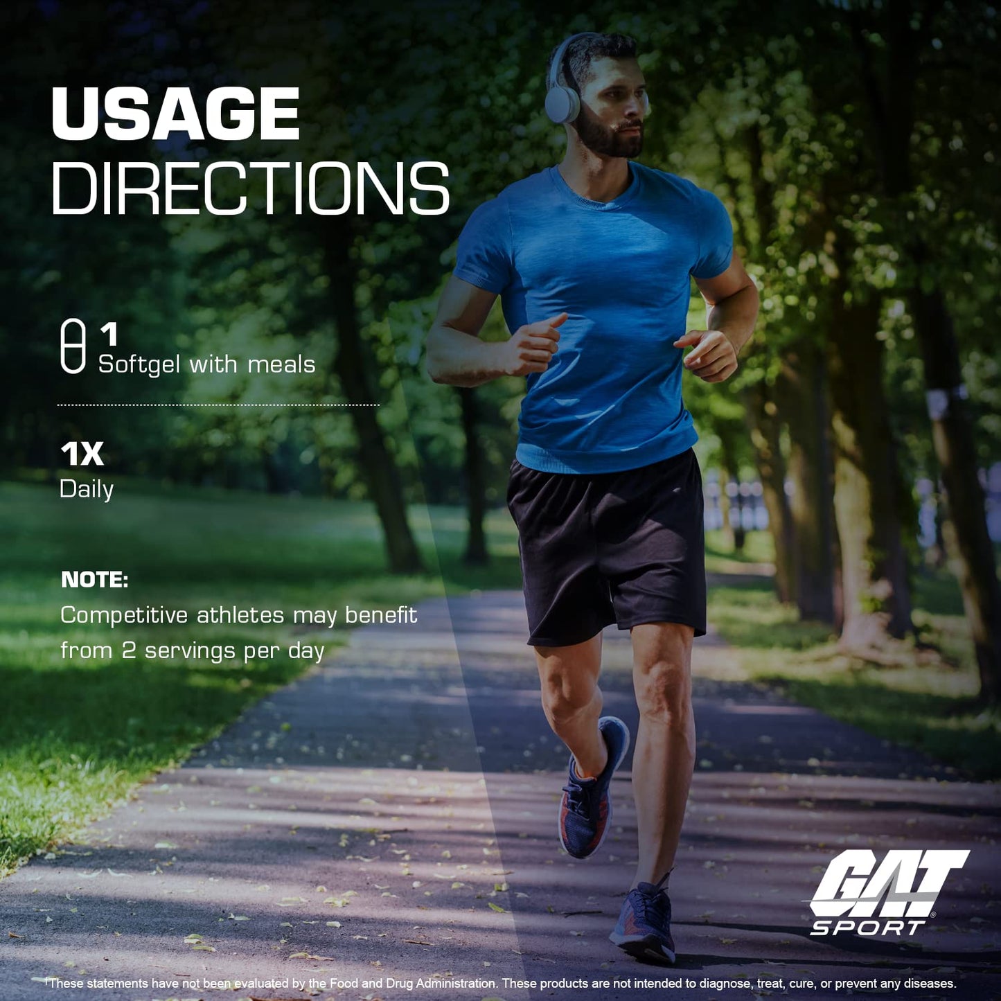 GAT SPORT Omega-3 Fish Oil 90 Softgels โ High Potency EPA & DHA