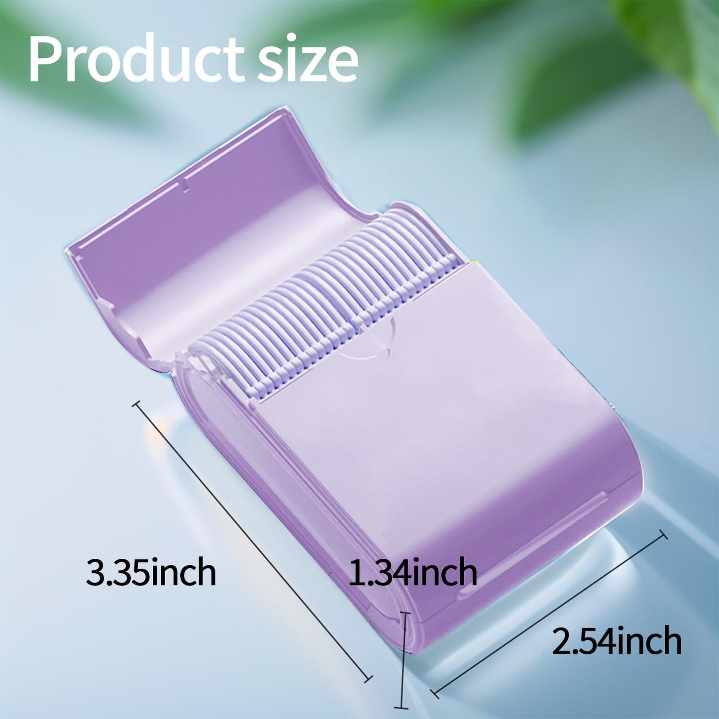 Generic Floss Dental Picks Travel Case โ 2 Boxes, 104 Mint Flossers