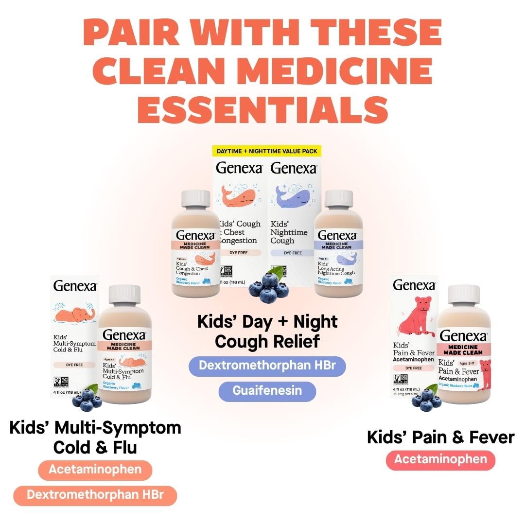 Genexa Kids Cold Crush โ Organic Homeopathic Cold & Cough (Ages 4-11)
