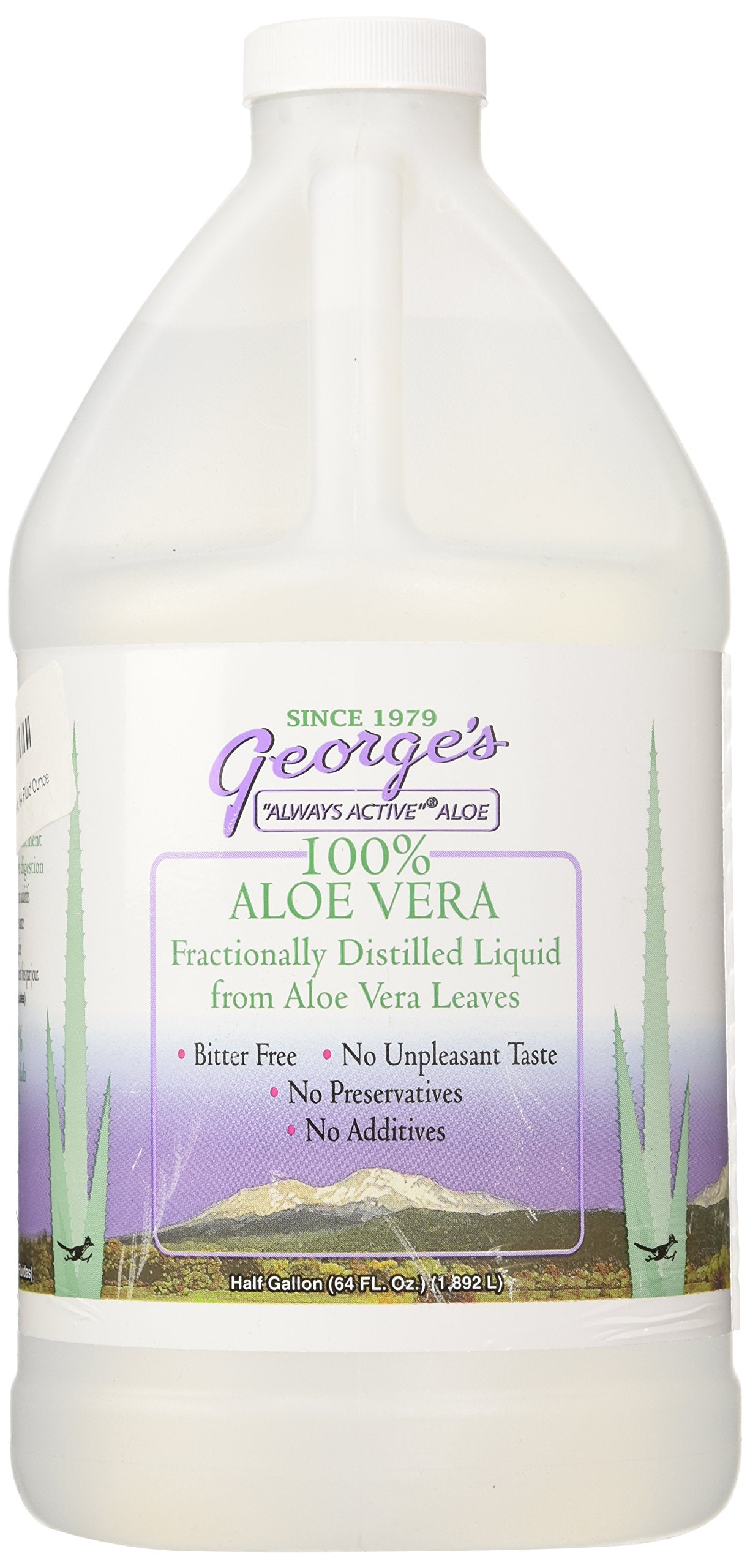 George's Aloe Vera Supplement Softgel, 64 Fl Oz โ 100% Always Active Aloe Vera Liquid
