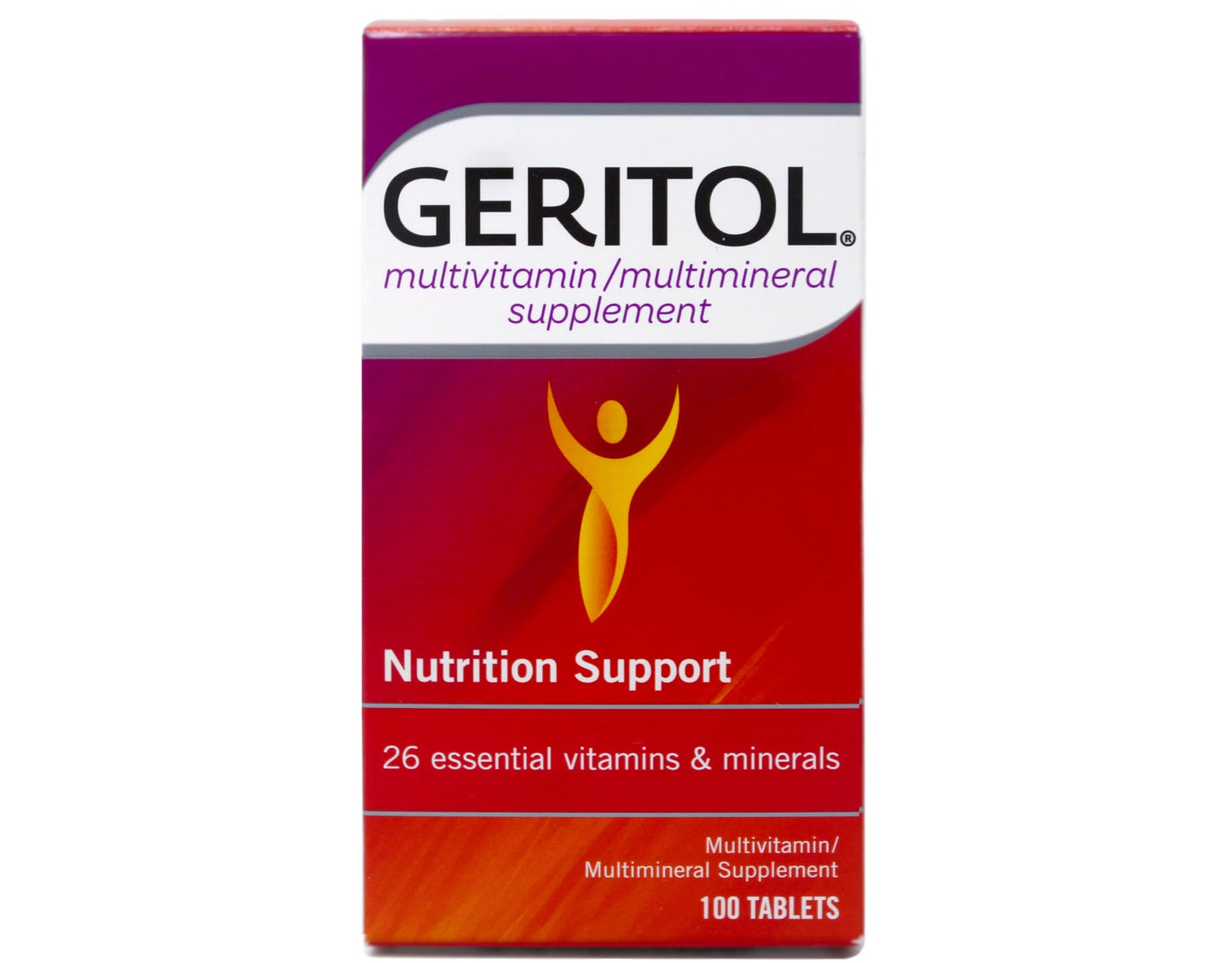 Geritol Complete Tablets 100 Count โ Multivitamin with 26 Vitamins & Minerals