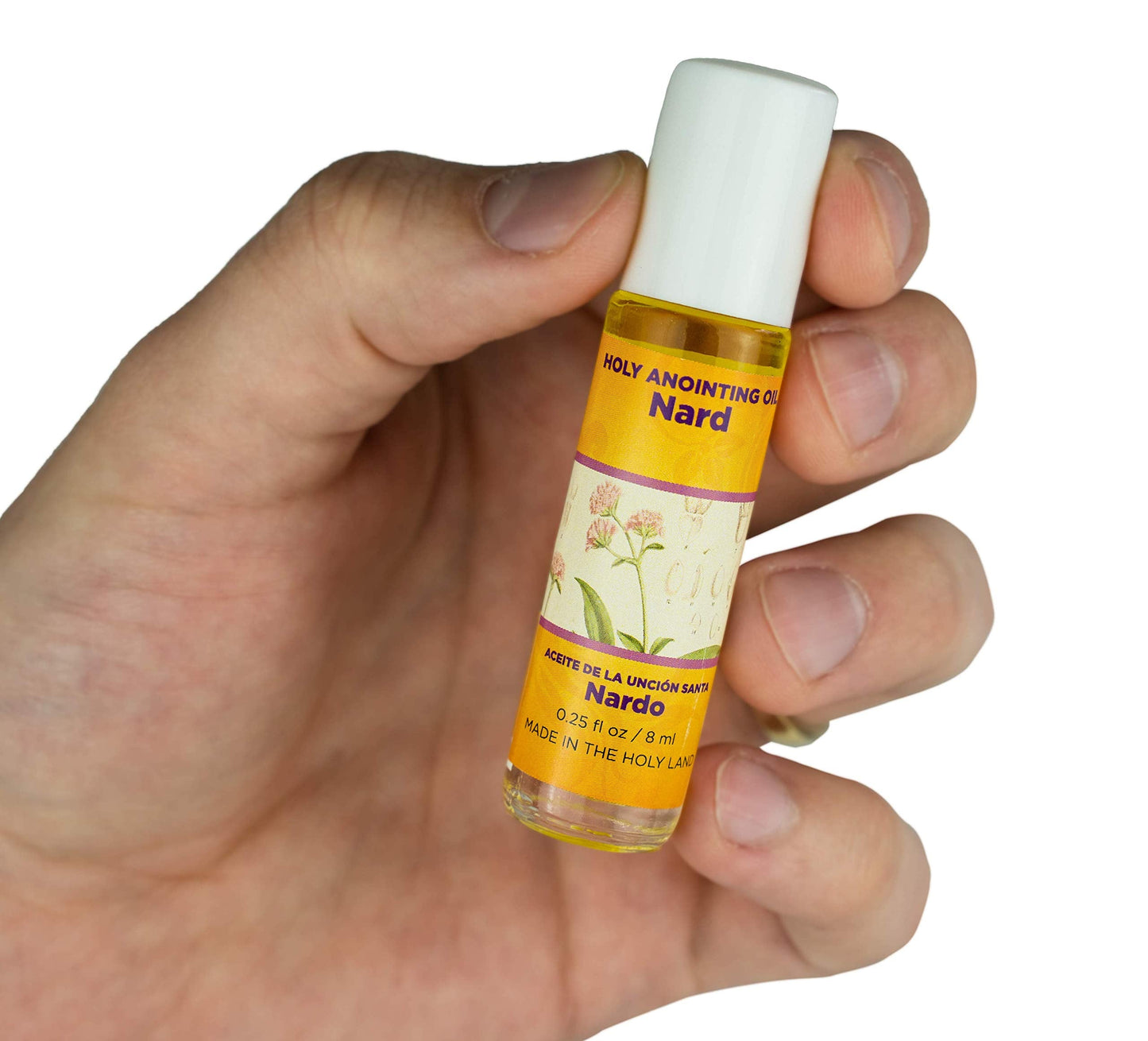 Nard Holy Land Anointing Oil from Jerusalem โ 1/4 oz Roller Bottle | Locally Sourced Herbs & Essences | Gift for Pastors, Priests, Rabbis & Clergy