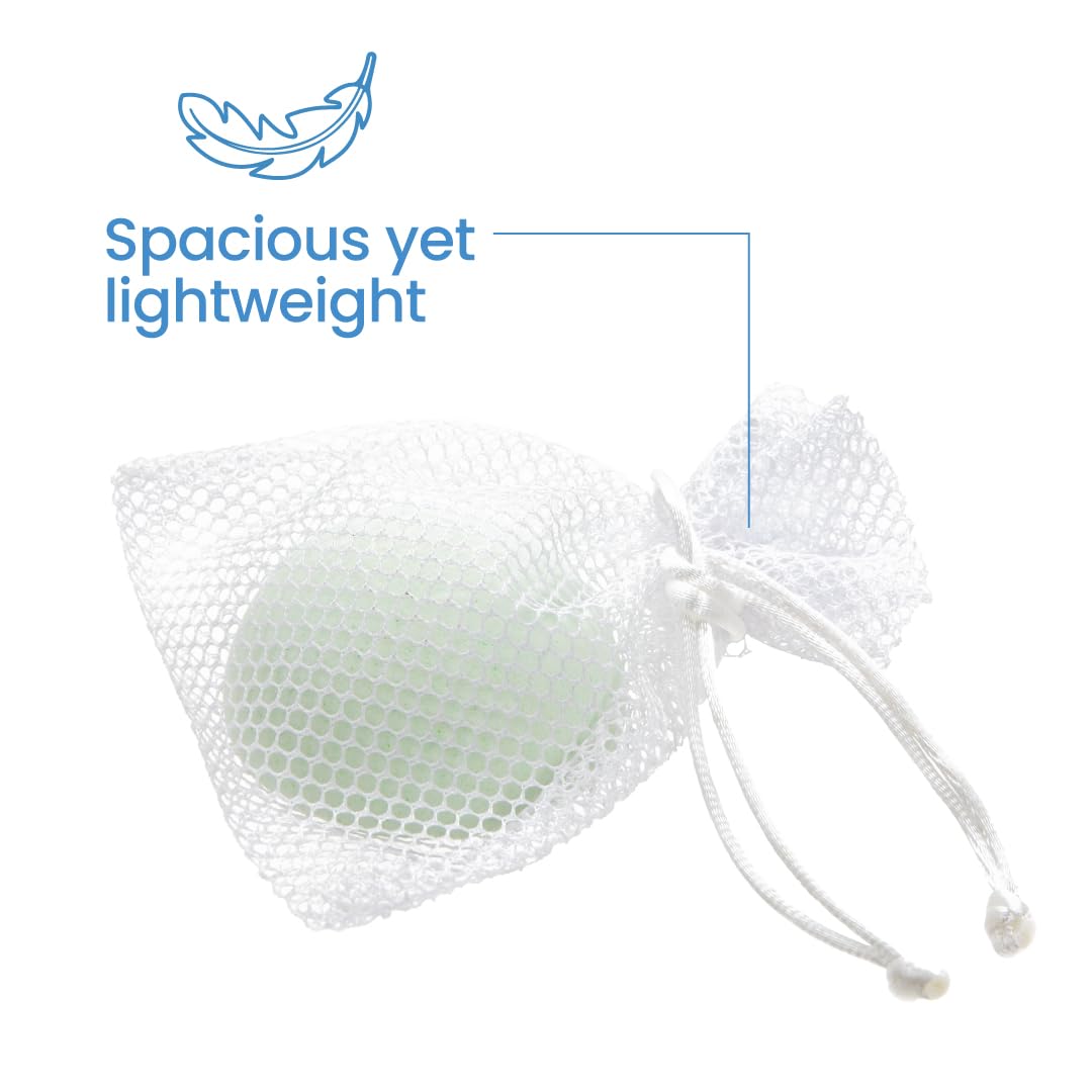 Ginger Lily Farms Botanicals Shower Blast Mesh Bag โ 12 Pack (White)