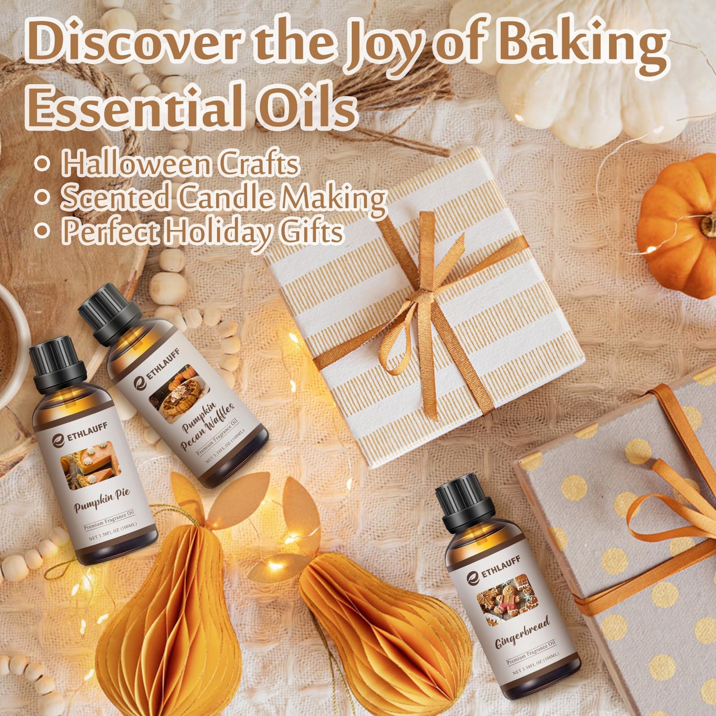 Gingerbread Fragrance Oil 3.38 fl oz โ Diffusers, Candles, Soaps