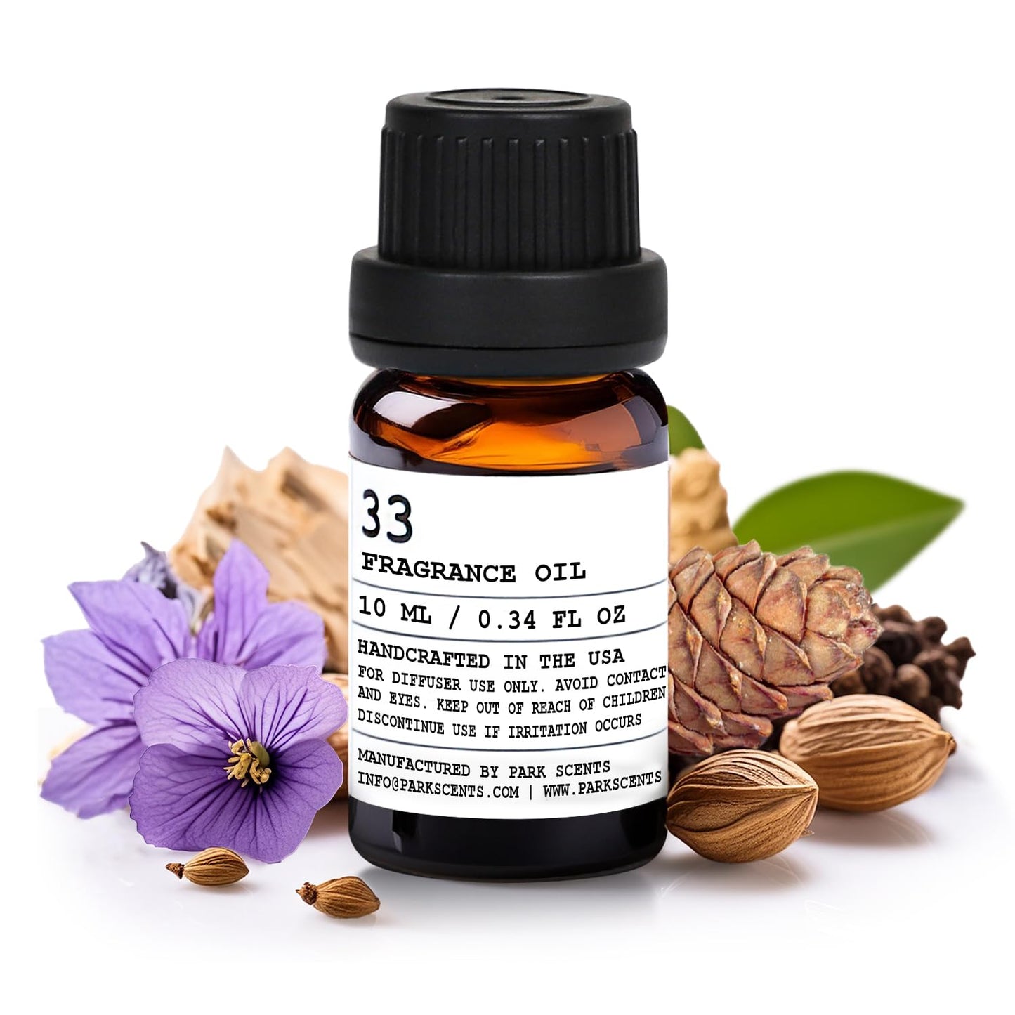Santal Essential Oil for Diffuser โ Inspired by Santal 33, 10 ml Glass Bottle with Euro Dropper (USA Made)
