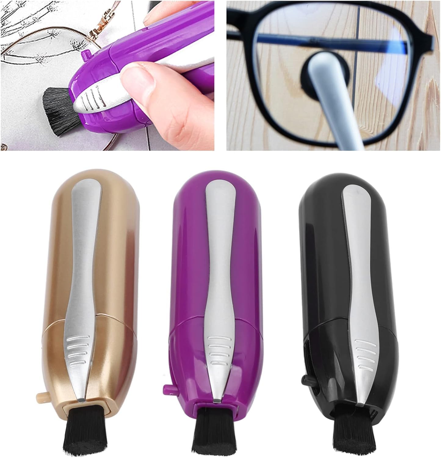 3Pcs Glasses Cleaner Kit โ Portable Eyeglass Cleaning Kit with Microfiber Tech