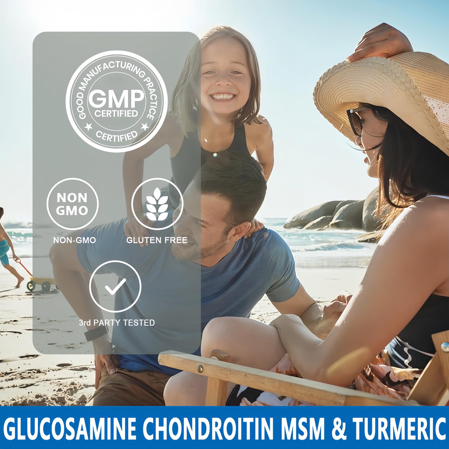 Glucosamine Chondroitin Softgels โ High Absorption Joint Support with MSM & Turmeric | 120 Capsules