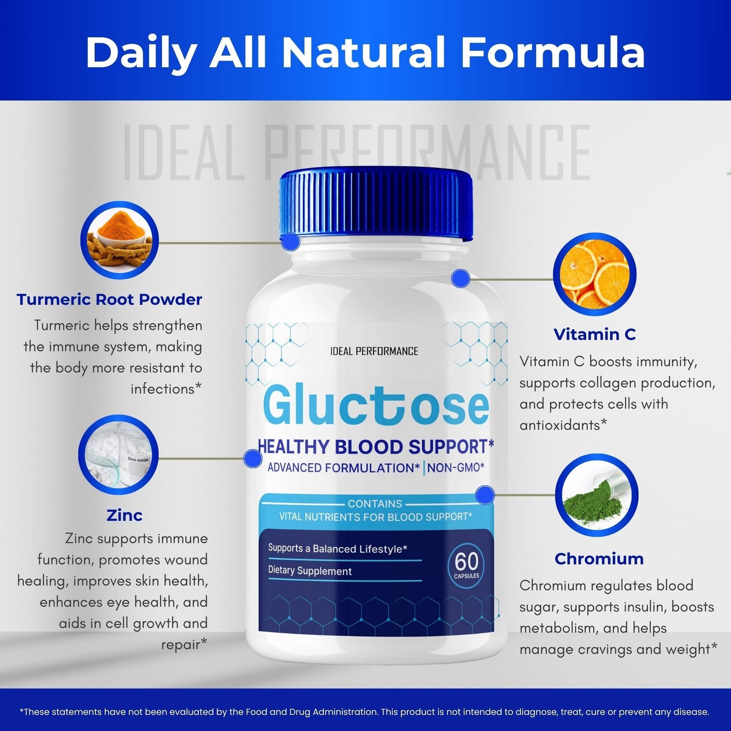 Gluctose Pills โ Advanced Blood Support Formula (3 Pack) | Gluc Tose Blood Capsules