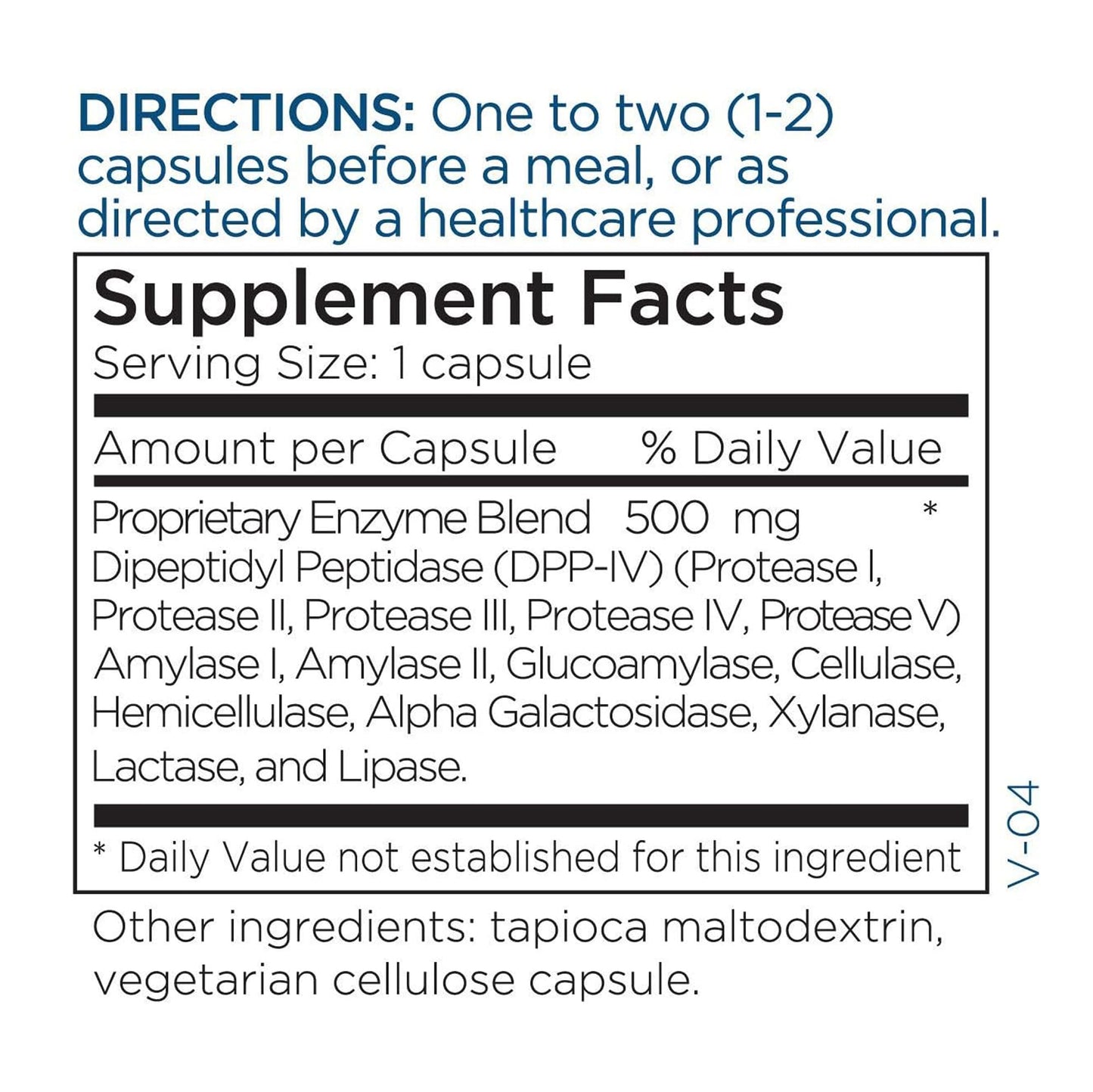 GluDaZyme DPP-IV Digestive Enzymes โ Gluten & Dairy Support (60 Capsules)