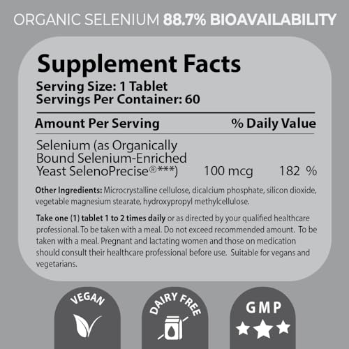 Pharma Nord Selenium 100 mcg | SelenoPrecise β Thyroid Support, Immune Health & Heart Health | 150 Tablets | 88.7% Absorption