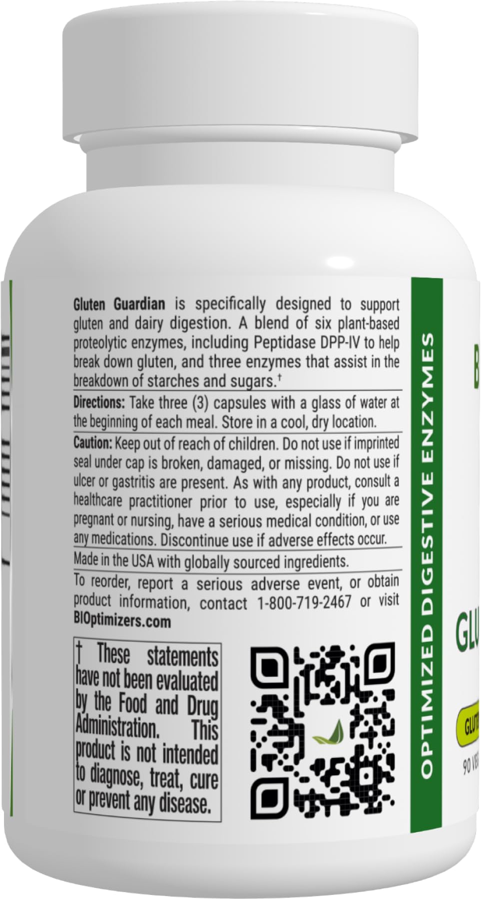 Gluten Guardian 3.0 โ DPP-IV Enzyme for Gluten Digestion | 90 Capsules