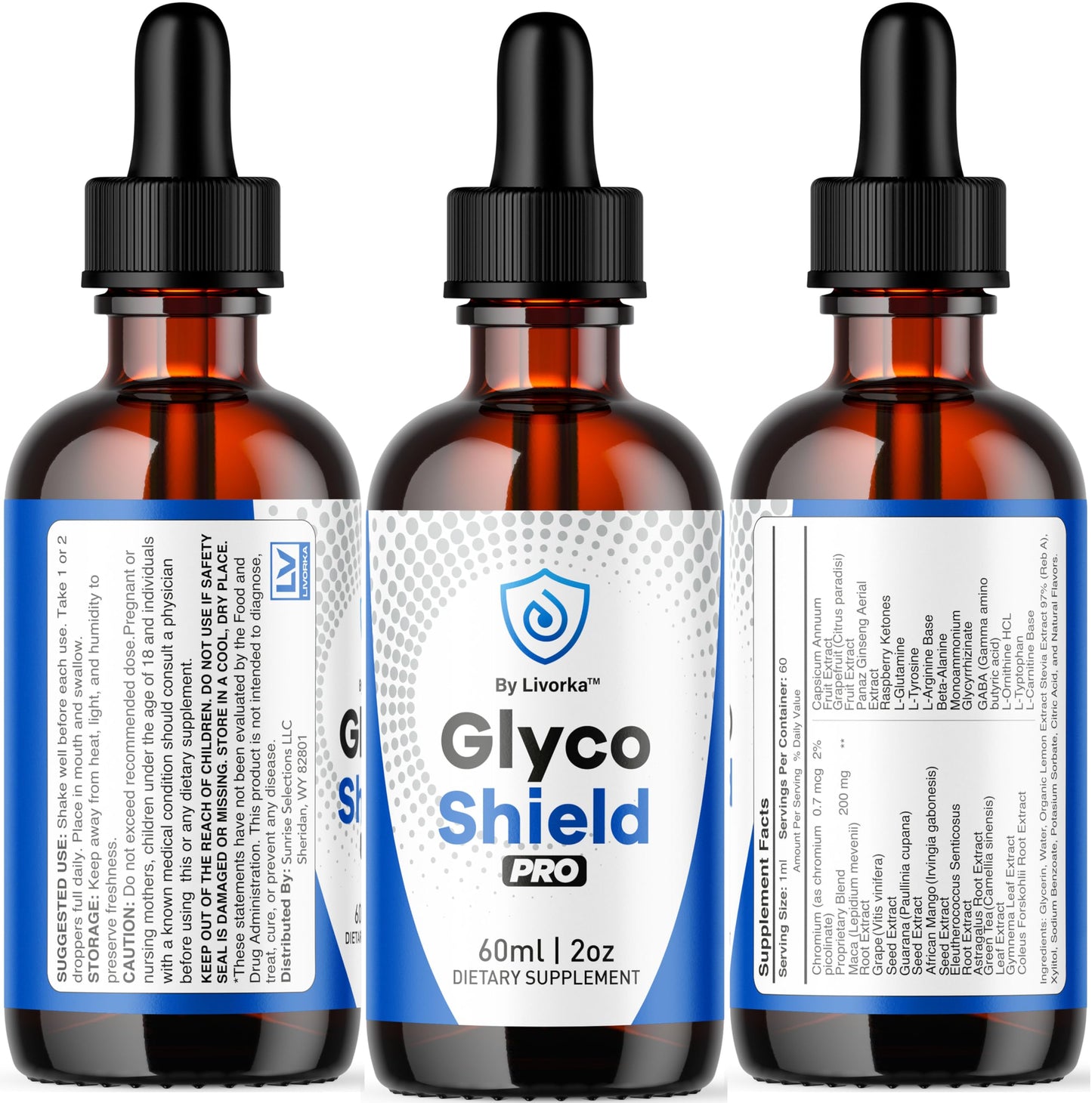 (2 Pack) Glyco Shield Drops – GlycoShield Pro Blood Formula Drops – 2 Bottles (2 Months)