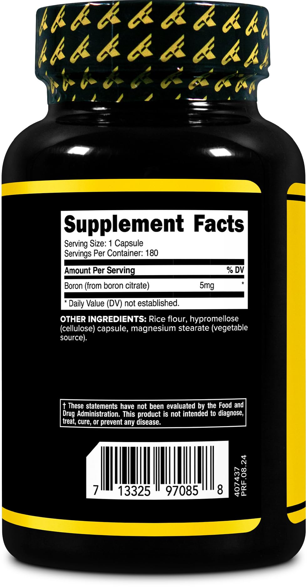 PrimaForce Boron Capsules 5mg โ 180 Vegetarian Capsules | Boron Citrate