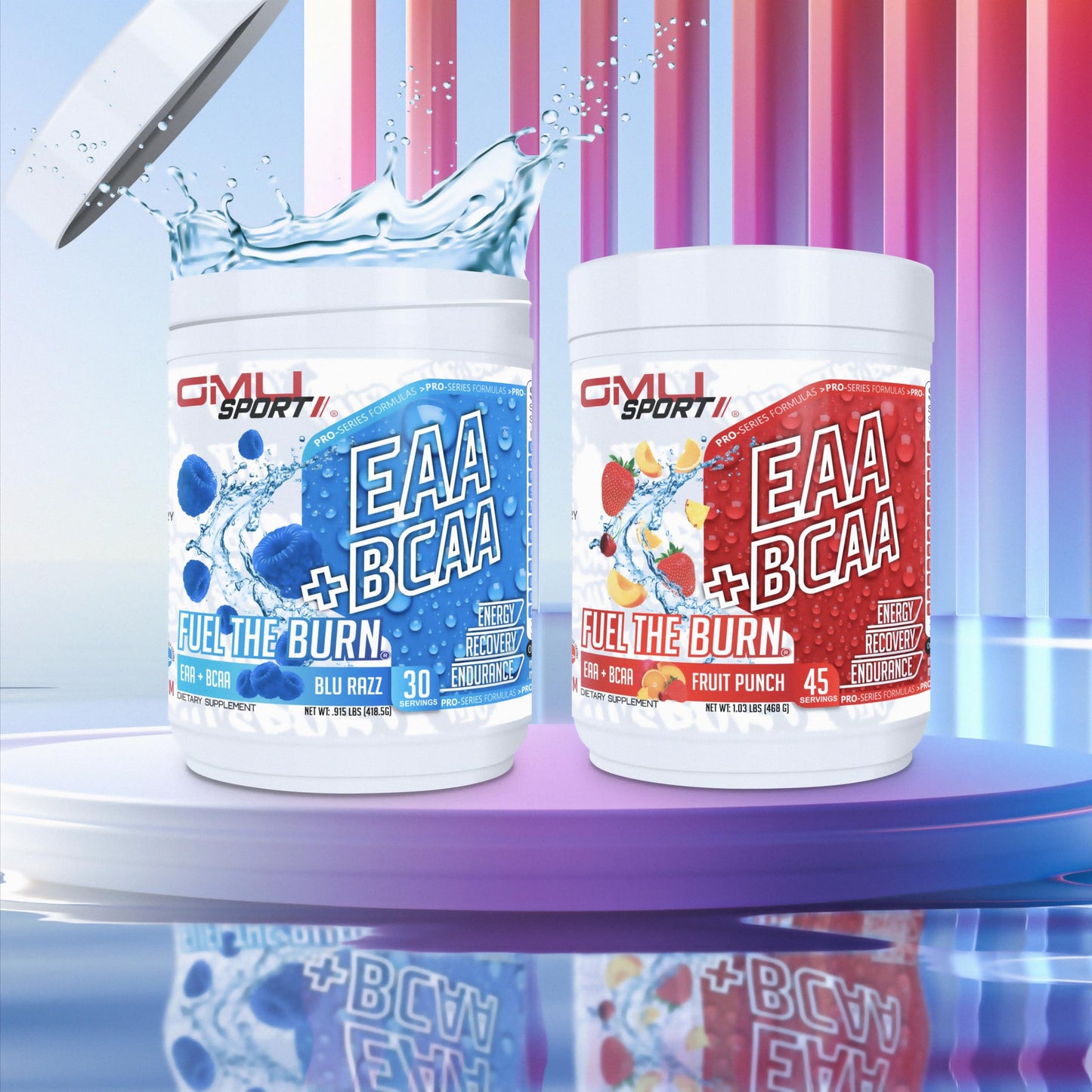 GMU SPORT EAA + BCAA Powder β Hydration & Recovery Drink (Sugar-Free) β Watermelon