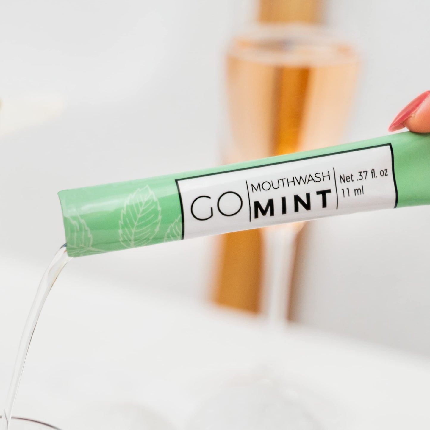 GO Travel Size Mouthwash Packets โ TSA Compliant, Alcohol-Free Mini Packs for Fresh Breath & Travel Waste Reduction