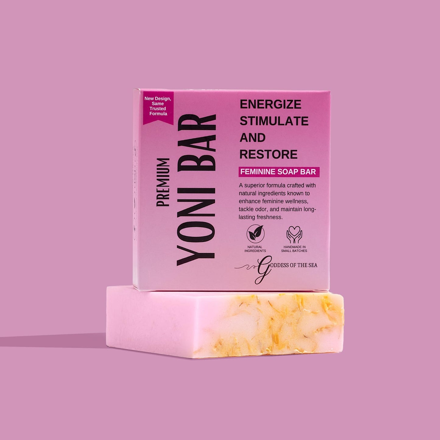 Goddess Of The Sea Beauty Bar Premium Yoni β Natural Feminine Care Soap for pH Balance, Odor Control & Hydration | Handmade & Vegan (3oz)