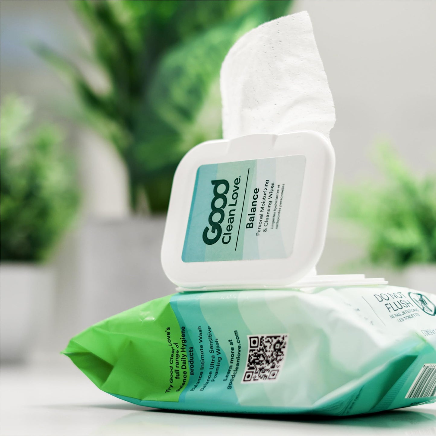 Good Clean Love Balance pH-Balanced Feminine Wipes โ Gentle Aloe Moisturizing, 60 Count