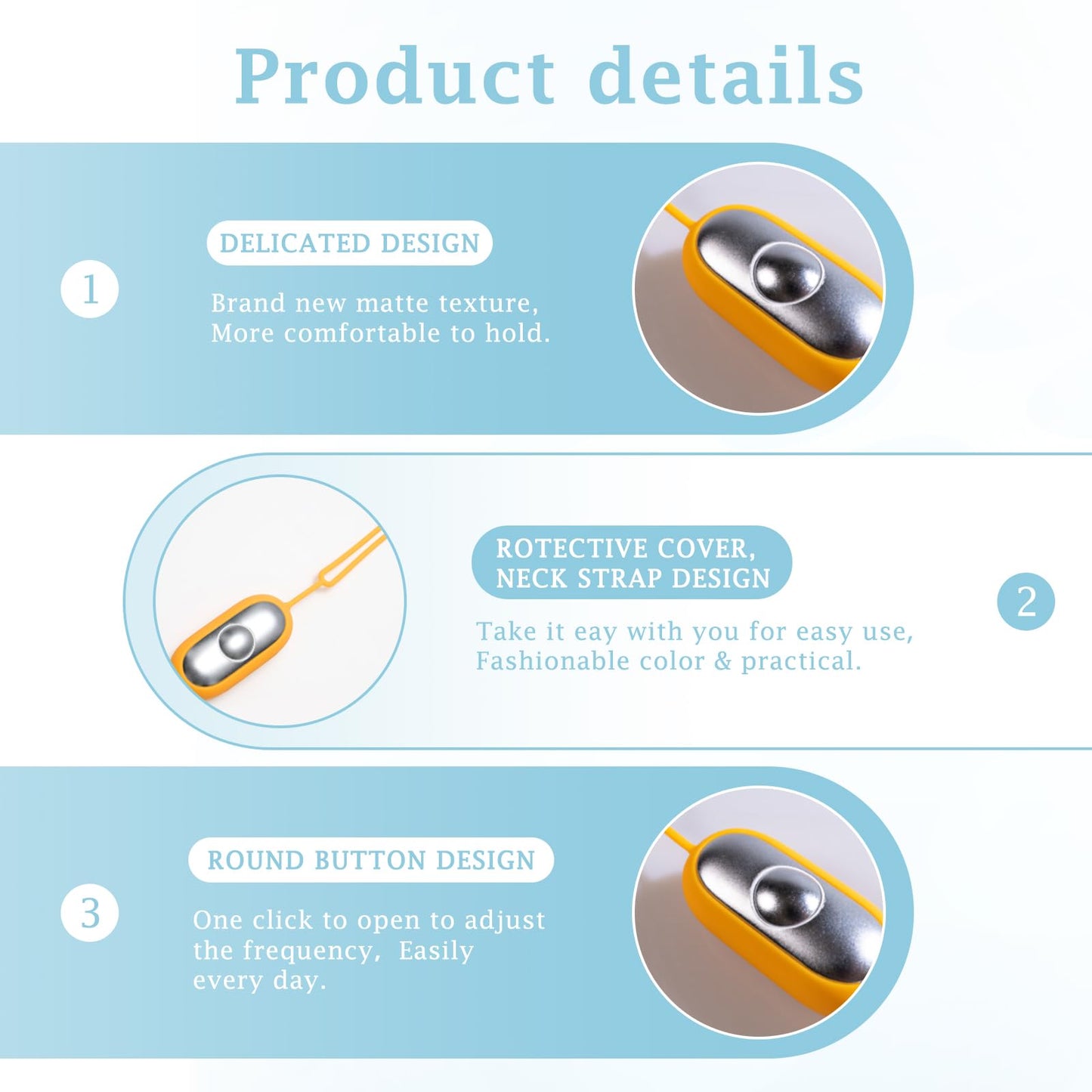 GOQELK Compact Handheld Sleep Device β Relaxation, Mood & Focus (Blue)
