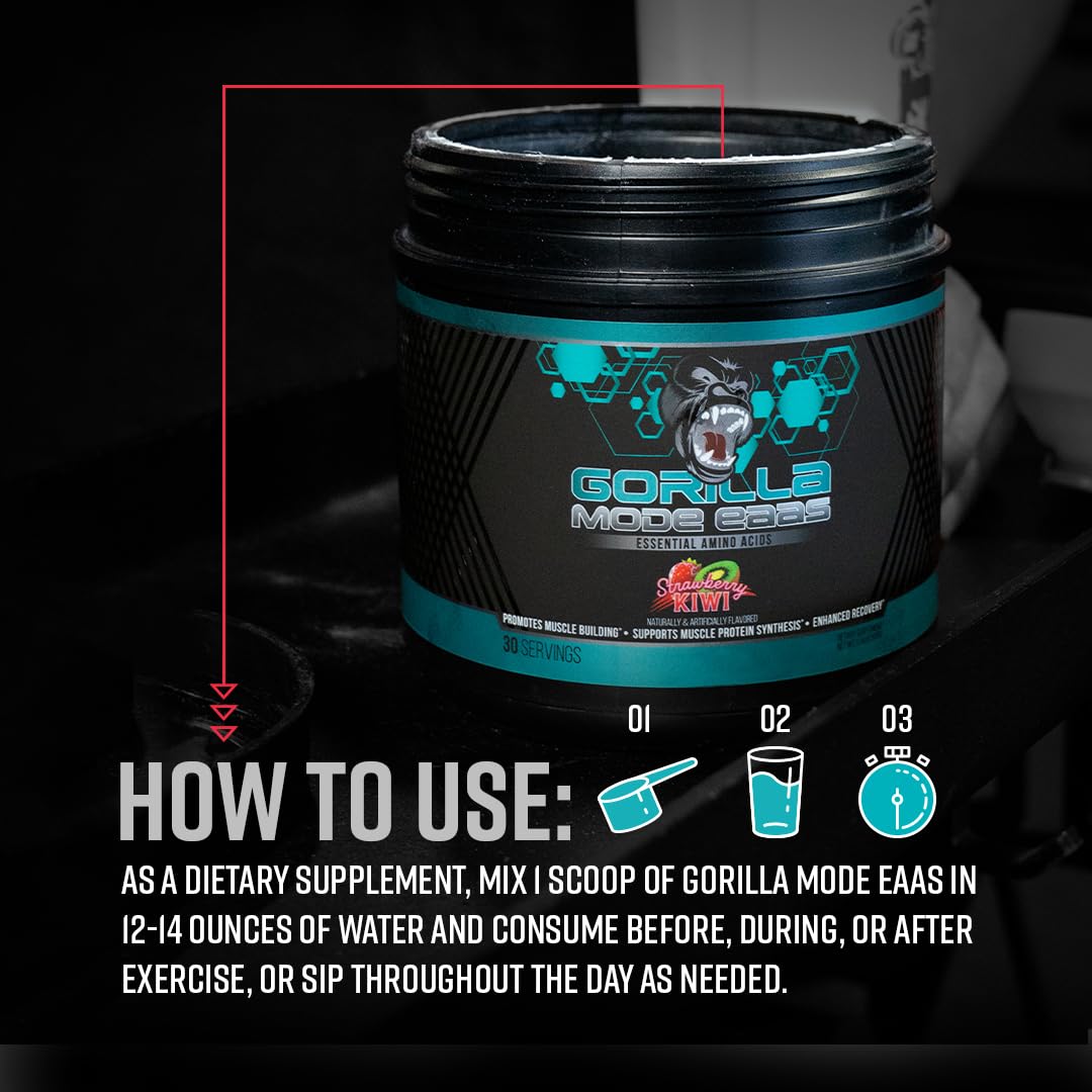 Gorilla Mind EAA β Essential Amino Acids for Muscle Building & Recovery (492g)