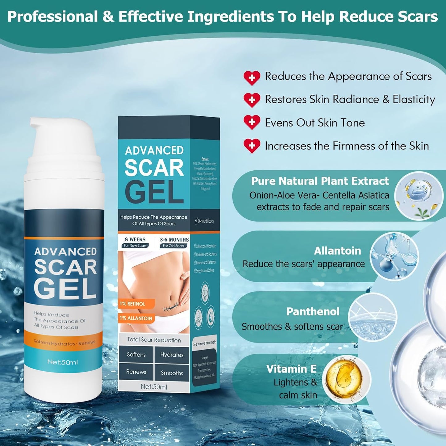 Gowgaw Scar Gel β Advanced Silicone Scar Cream for Surgical & Skin Scars