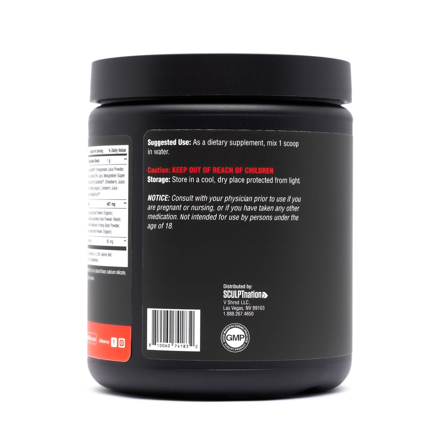 Sculpt Nation Greens Strawberry Powder with Collagen β Skin, Digestion & Energy