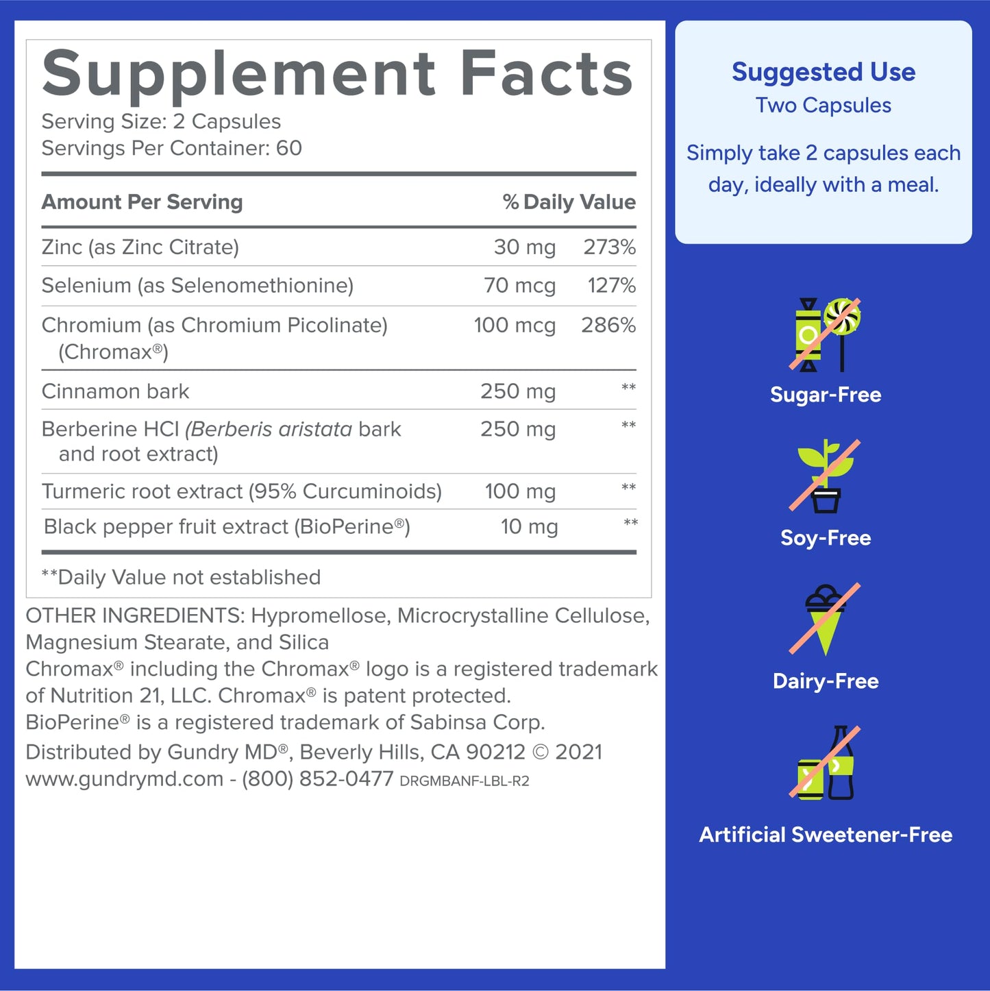 Gundry MD Metabolic Advanced with Berberine β Supports Healthy Metabolism, 120 Count