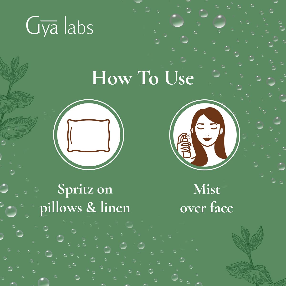 Gya Labs Peppermint Hydrosol โ 3.4 fl oz | Face & Body Mist, Pillow & Linen Spray