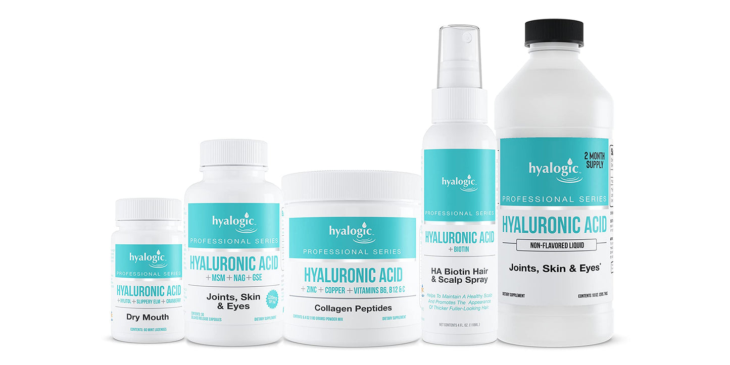 HA Professionals Collagen Powder โ Skin & Joints with Hyaluronic Acid, B Vitamins, Zinc & Copper (6.4 oz)