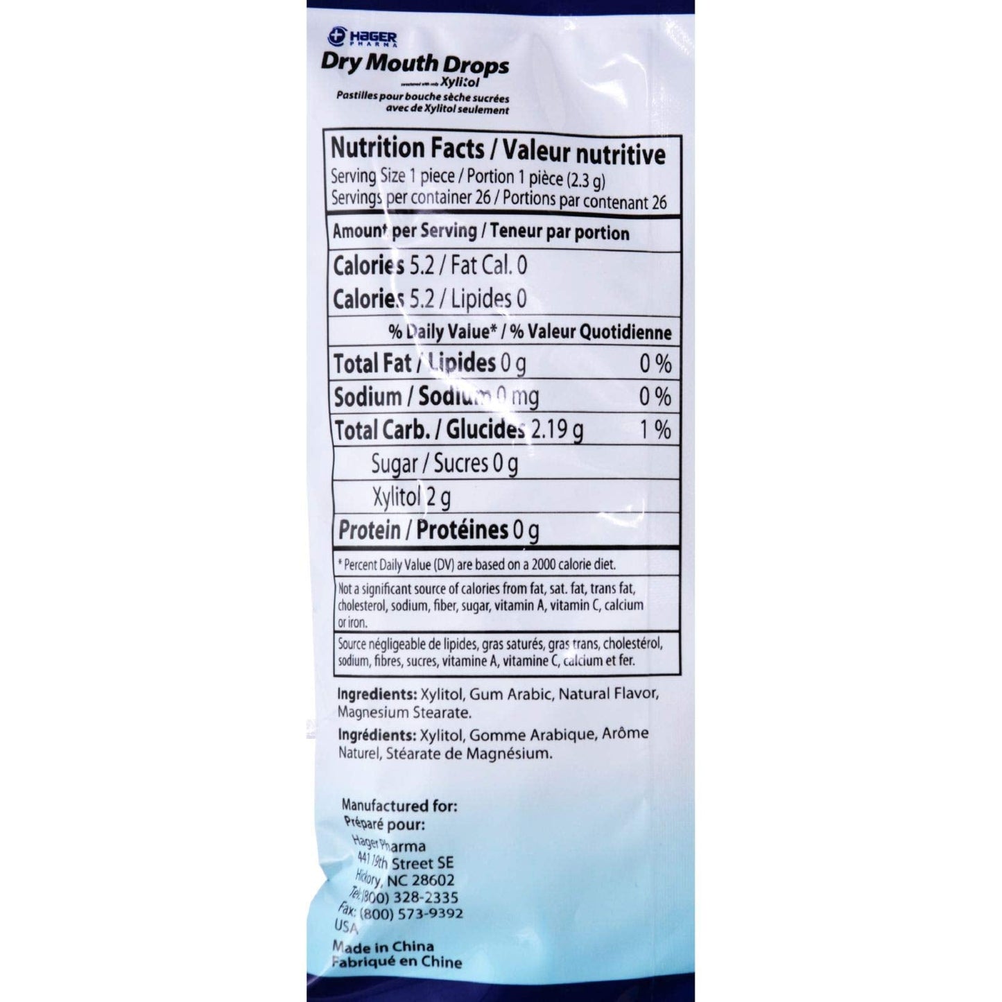 Hager Pharma Dry Mouth Drops Mint โ 2 oz | Sugar-Free Xylitol Oral Care