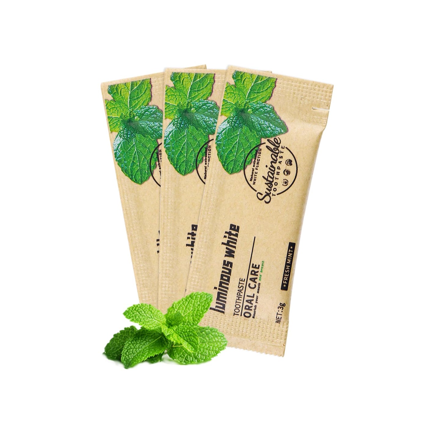 HAIFOTRVA 50 Pack Too Small Bulk Travel Size Toothpaste โ 0.105 oz Mint Mini for Hotels & Guests