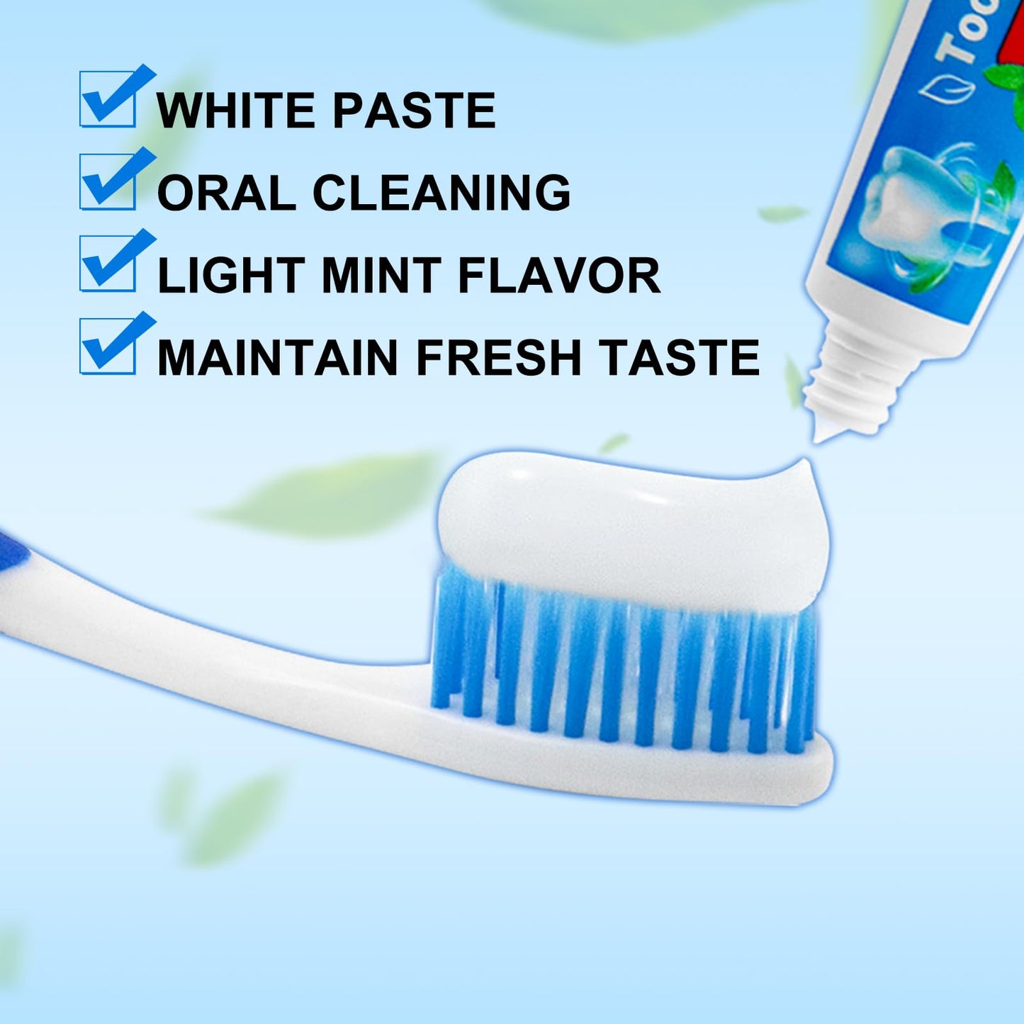 HAIFOTRVA 0.176 oz Bulk Travel Size Toothpaste โ 30 Mint Tubes for Hotels, Guests & Travel