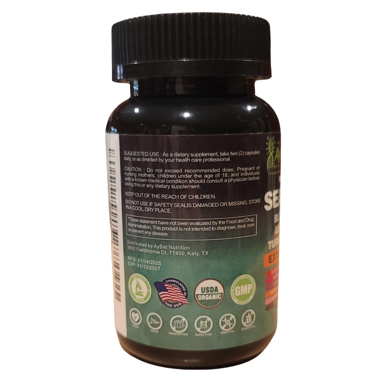 Organic Irish Sea Moss & 16-in-1 Herbal Capsule โ Halal, Vegan