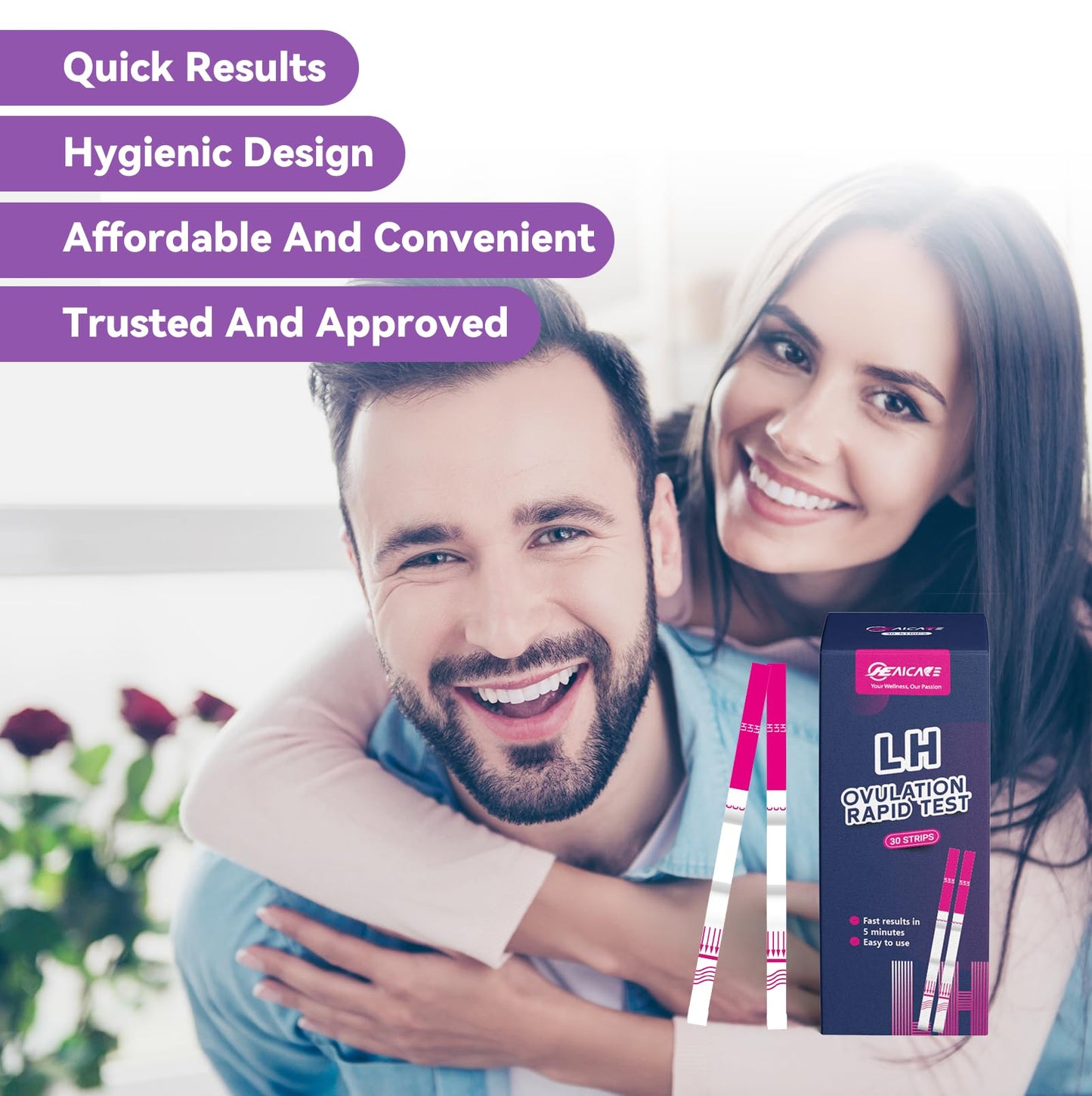 HealCare Ovulation Test Strips โ LH-30 Tests for Fertility & Hormone Health