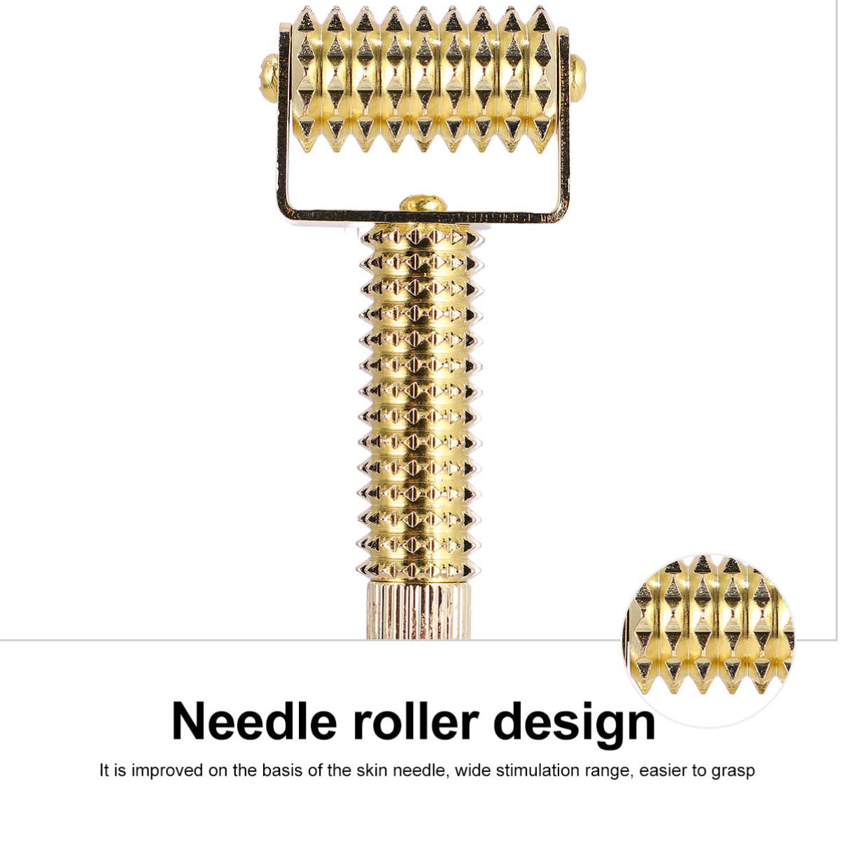 Healeved Roller Stick Copper Needle Ear Massager โ Acupoint Spring Pen Probe