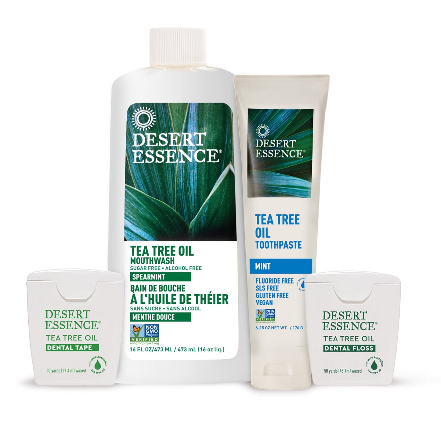 Desert Essence Tea Tree Oil Toothpaste โ Mint, 6.25 oz (Pack of 2)