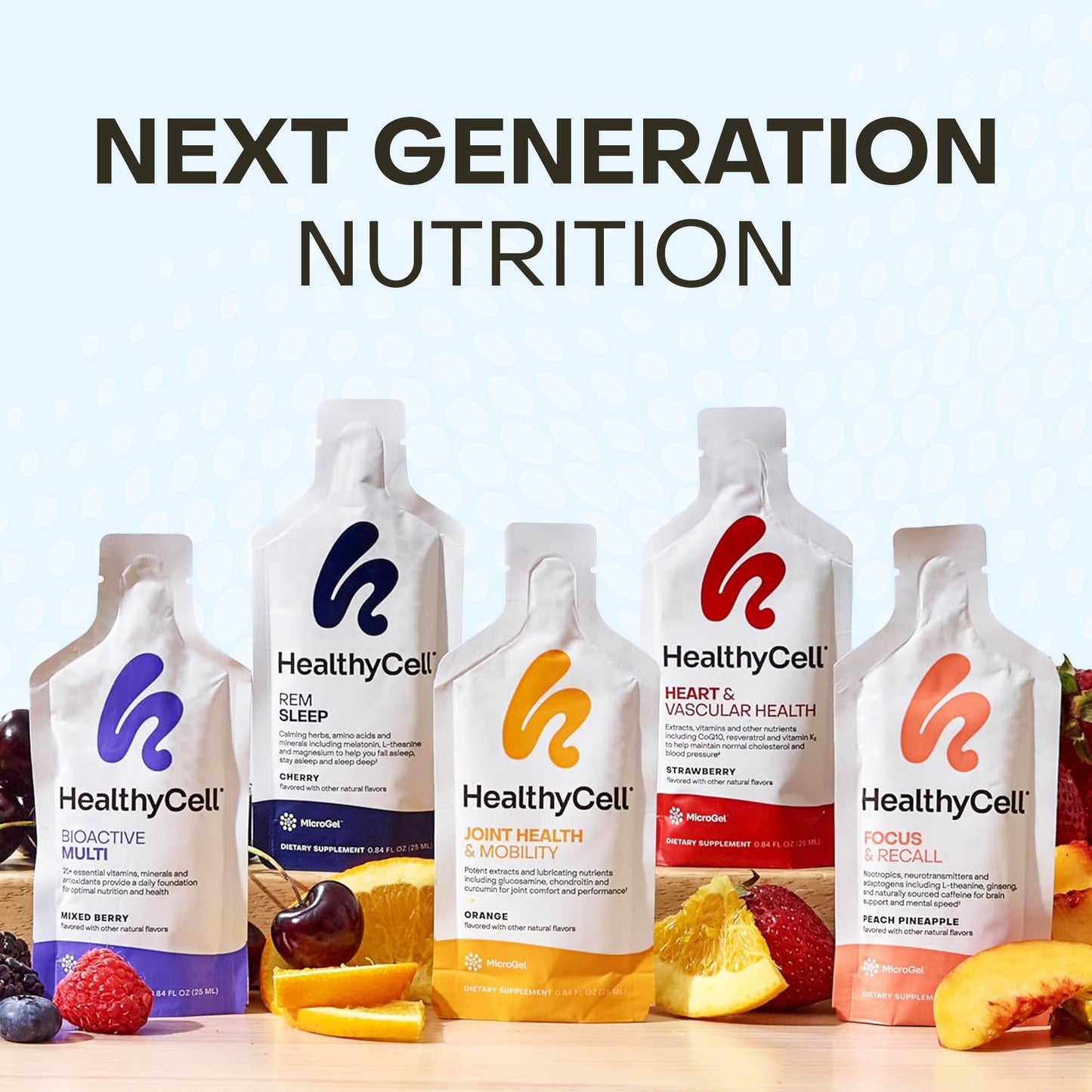 HealthyCell Bioactive Daily Liquid Multivitamin โ 20+ Vitamins & 14 Gel Packs
