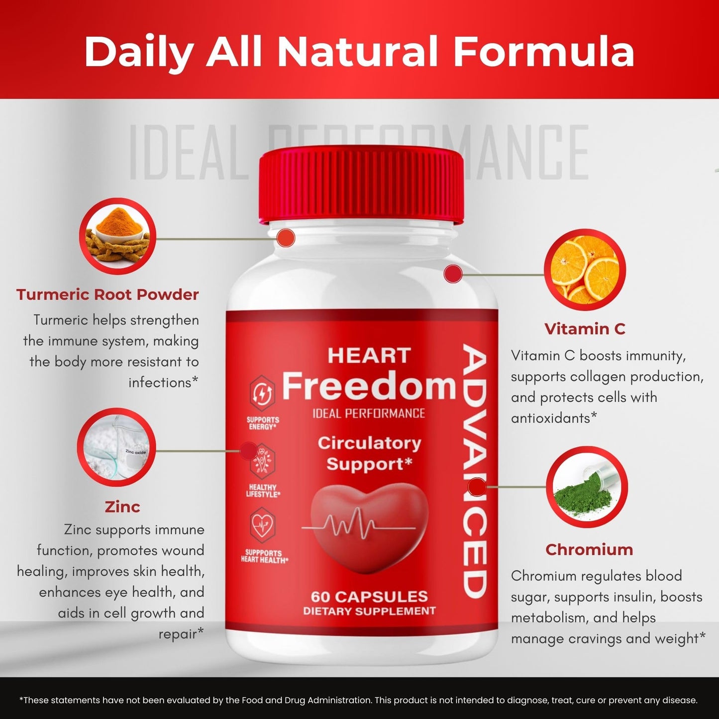 Heart Freedom Capsules โ Official HeartFreedom Pills for Energy & Circulation (2 Pack)