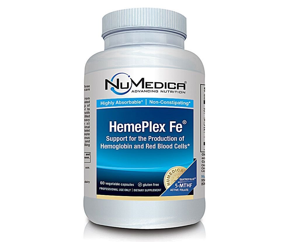 HemePlex Fe 60 VegiCaps โ Iron Supplement (Vegan) | 60 Servings