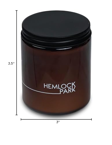 Hemlock Park Crackling Wood Wick Candle โ Coconut Wax, 8 oz, Pomegranate Passion Fruit