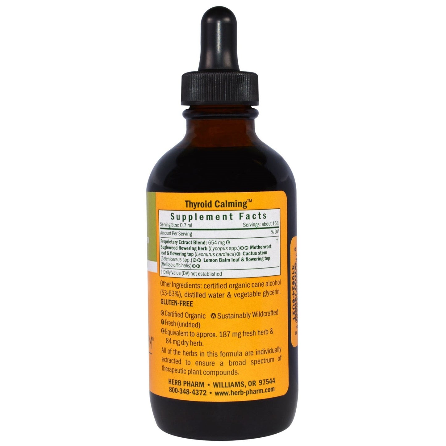 Herb Pharm Thyroid Calming Liquid Formula โ Motherwort & Bugleweed Tincture