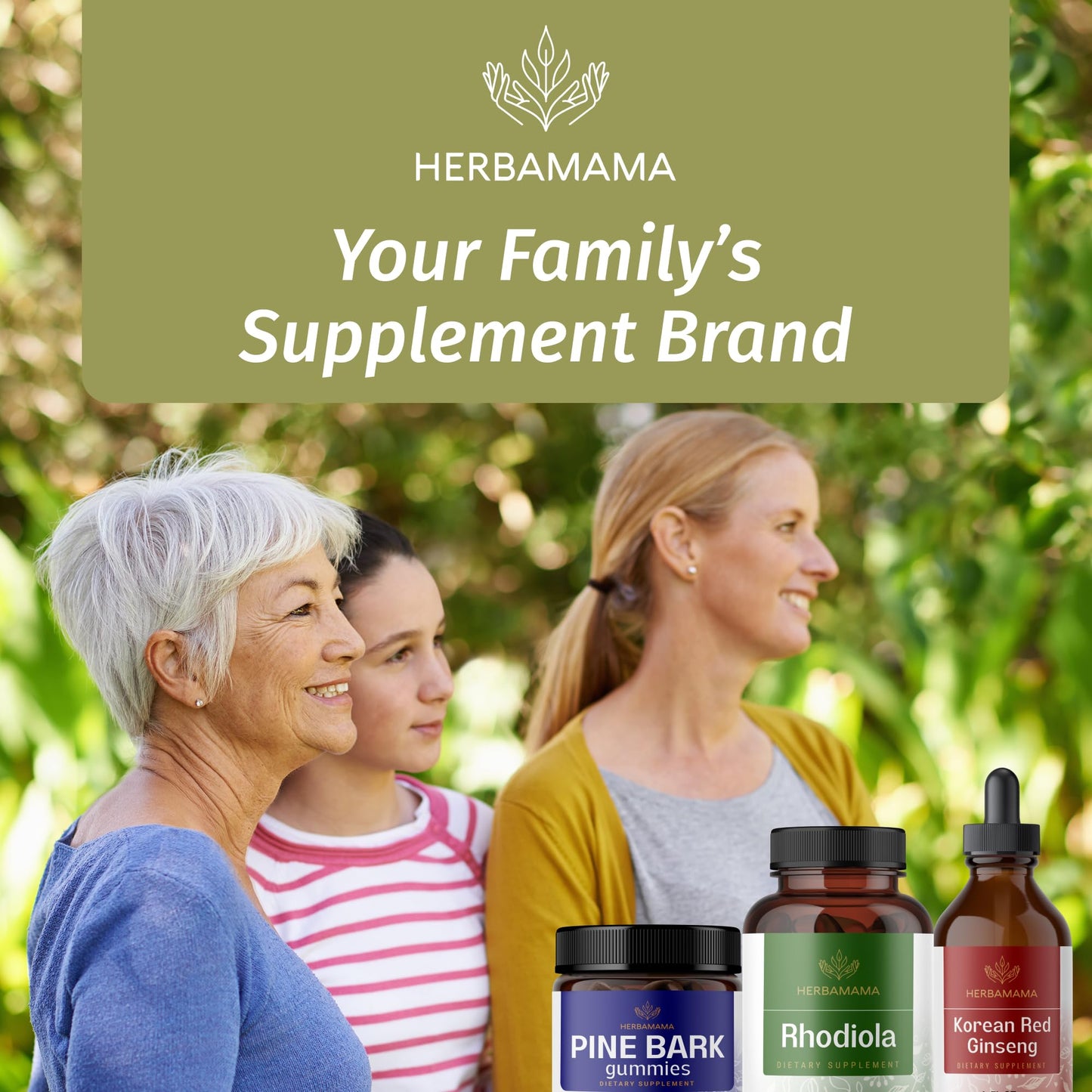 HERBAMAMA Rhodiola Rosea 1000mg β Relaxation, Focus & Brain Support