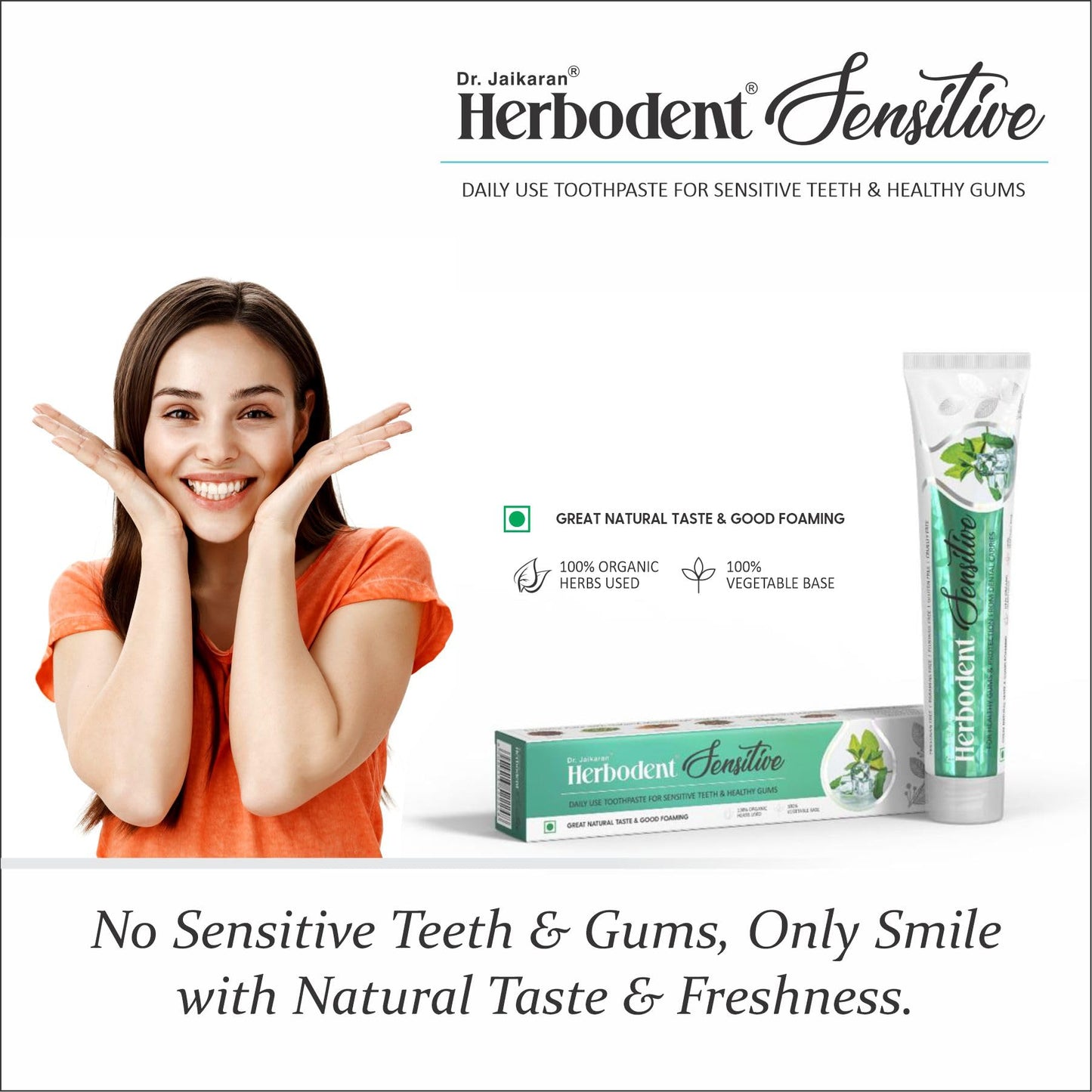 Herbodent Sensitive Toothpaste โ 6.53 Oz, Pack of 2 | Enamel Repair & Cavity Protection