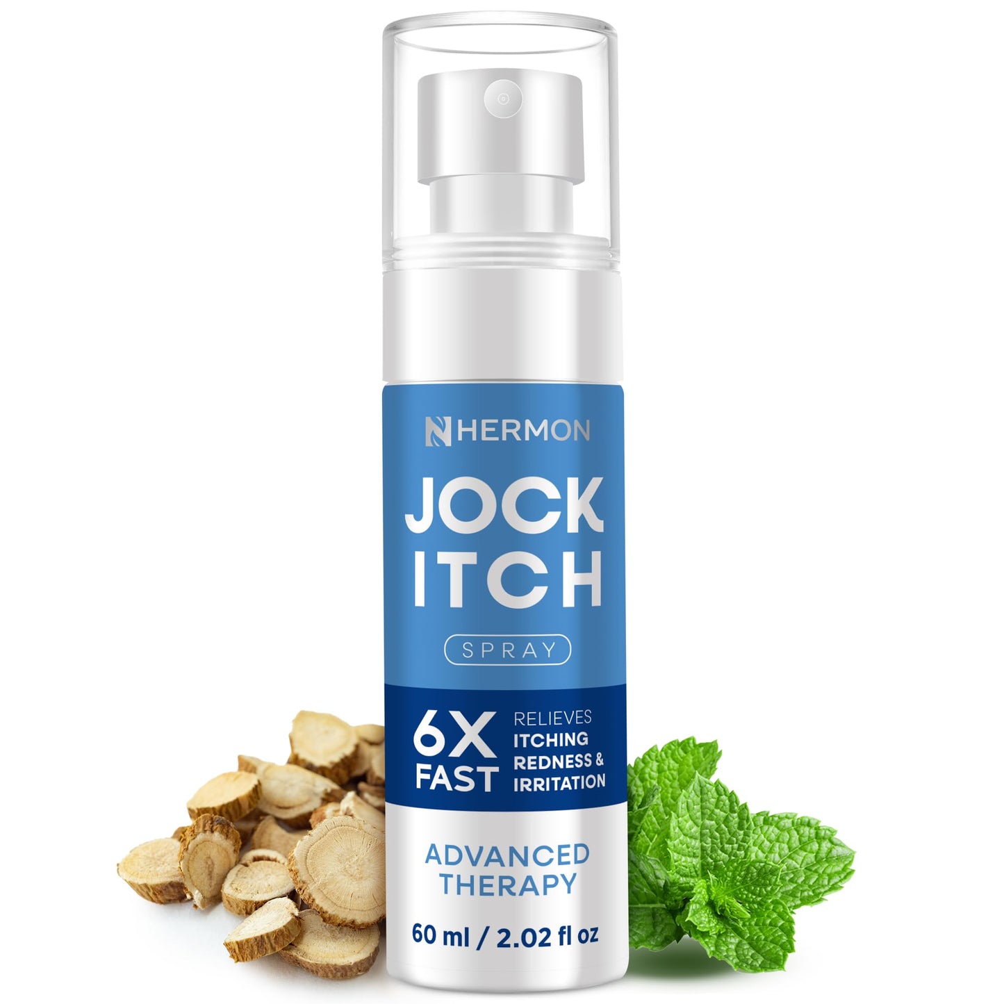 Hermon Jock Itch Spray for Men β Extra Strength, Soothing Liquid (2.02 Fl Oz)