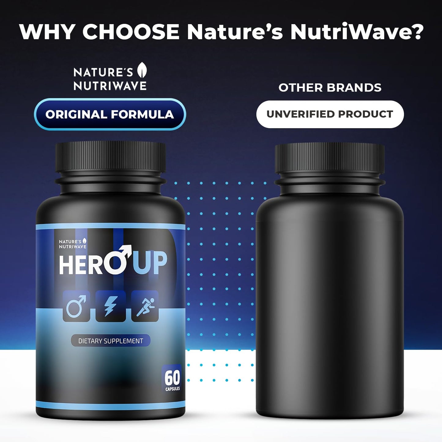 HeroUP Natural Wellness โ Plant-Based, Non-GMO, Stimulant-Free | Made in USA