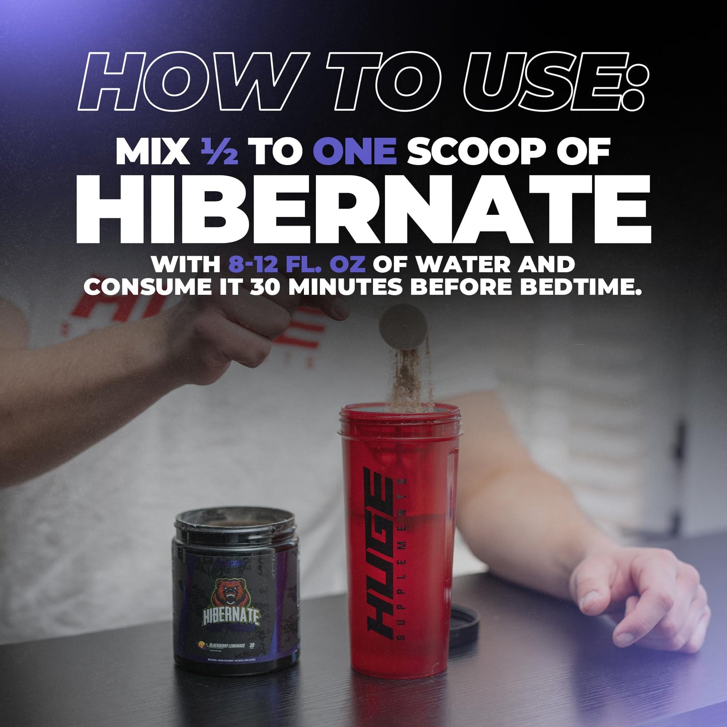 Hibernate Sleep Supplement โ Deep Sleep & Relaxation, 30 Servings | Blackberry Lemonade