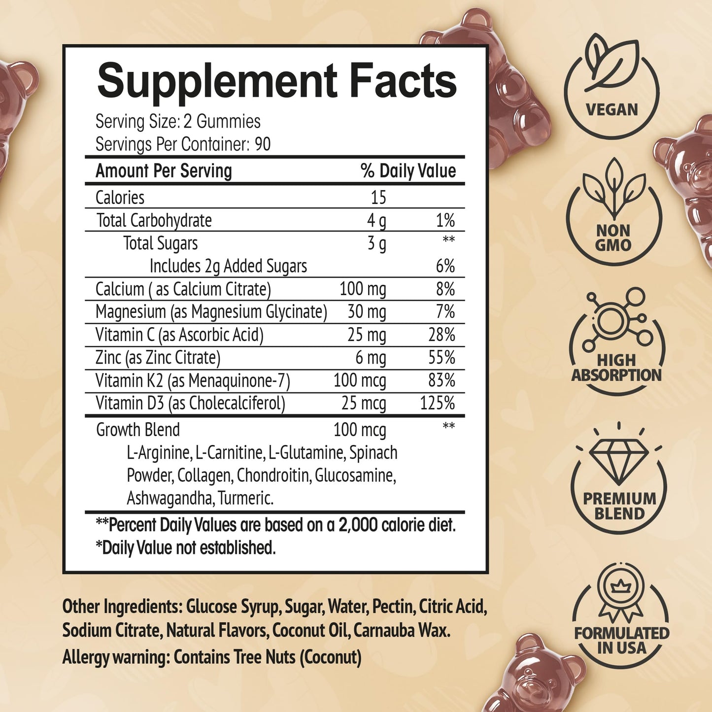 HighSpot Height Growth Gummies β Vitamins for Growth and Bone Support